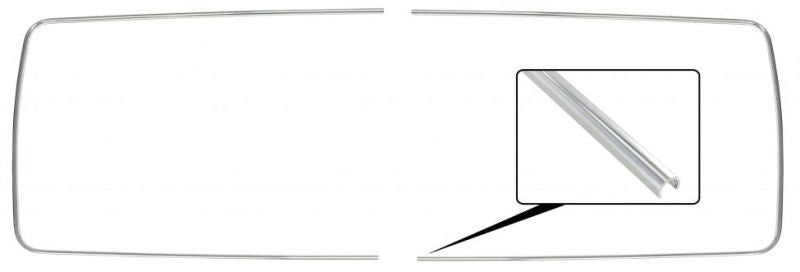 T2 Aluzierleiste, Seitenfenster, Mitte, li/re, 08/67- 07/79, Top