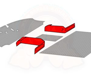 T2 Gummimatten, Sitzkonsolen, vorne, 08/67- 07/79, Top