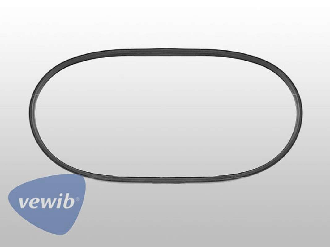 T3 Dichtung Seitenscheibe, Mitte li/re, Deluxe mit Nut für Zierleiste, Top