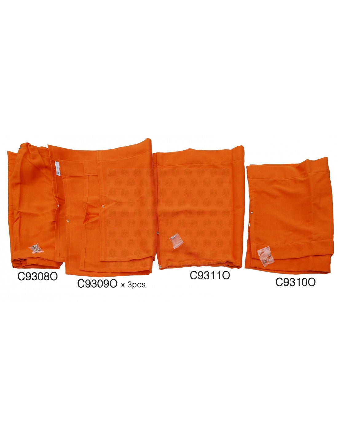 T2 Westfalia Gardinen-Set 10tlg. orange