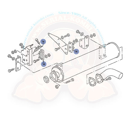T3 Gummilager, Auspufftopf, Diesel