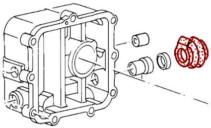 T3 Faltenbalg, Schaltwelle am Getriebe, 05/79- 07/92