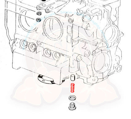 Feder für Öldruckreglerkolben, 1.2- 1.6L, 15x32.3mm