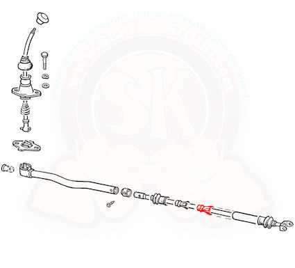 T2 Schaltstangenführung, 08/67- 07/79