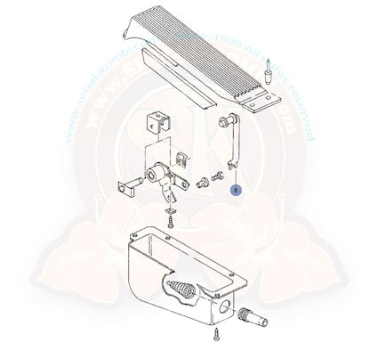 T3 Druckstange, Gaspedal, 05/79- 07/92