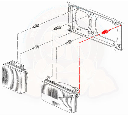 T3 Einstellschraube, Scheinwerfer, horizontal