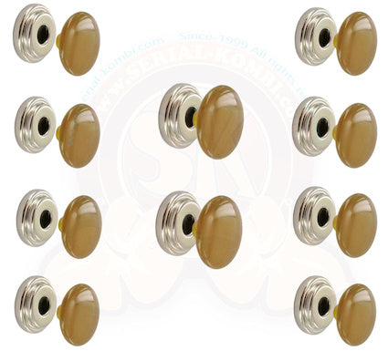 Westfalia Druckknopf Vorhang, braun, (10 Stück)