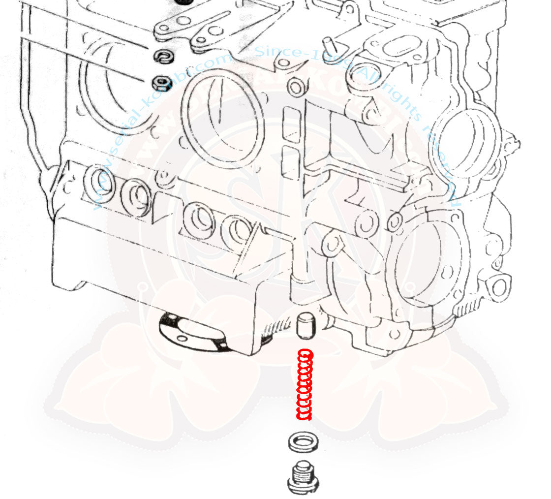 Feder für Öldruckregelkolben, 1.2- 1.6L, 15.3x82mm