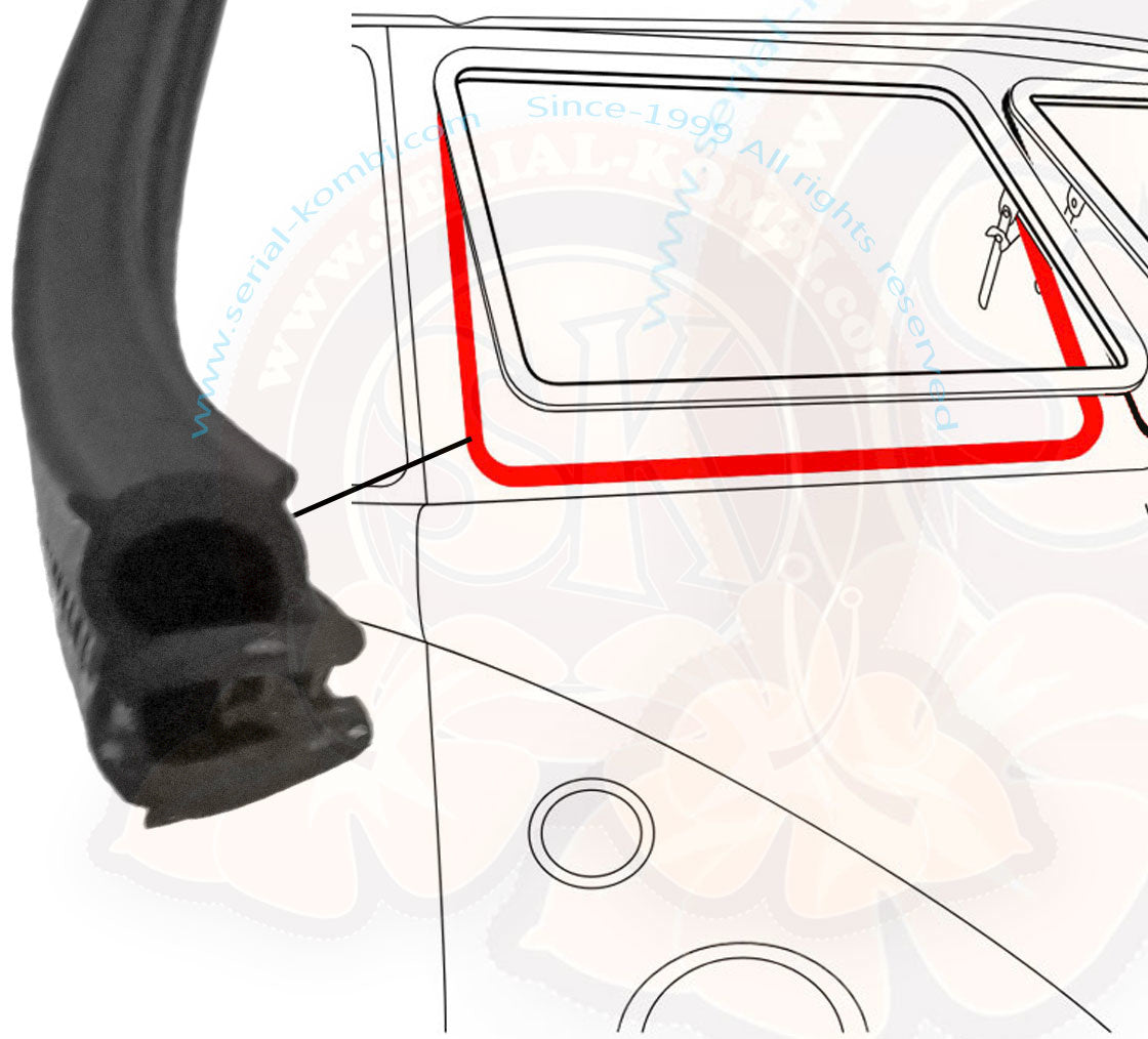 T1 Dichtung Safarifenster, Karosserie/ Rahmen, vorne
