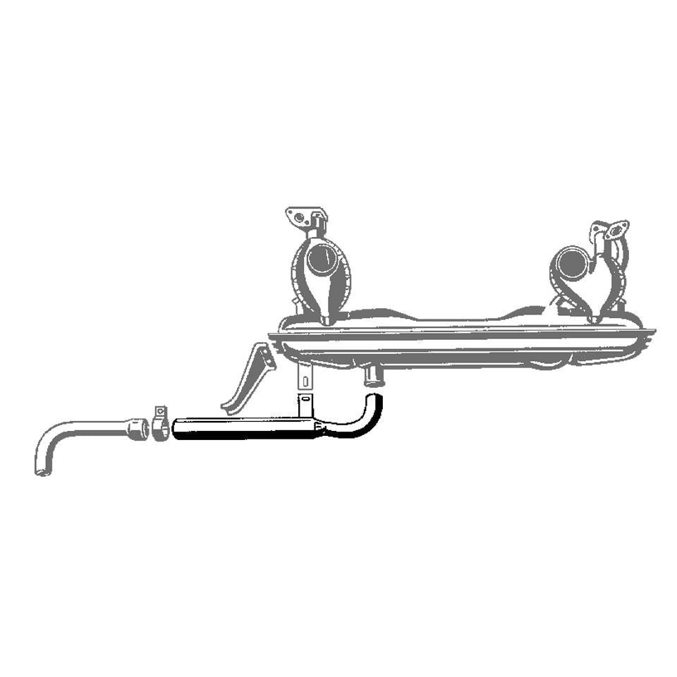 Auspuff, Dämpferrohr, 07/59- 07/71