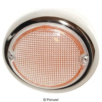 T1 Blinkerglas, weiß, links, 08/63-07/67