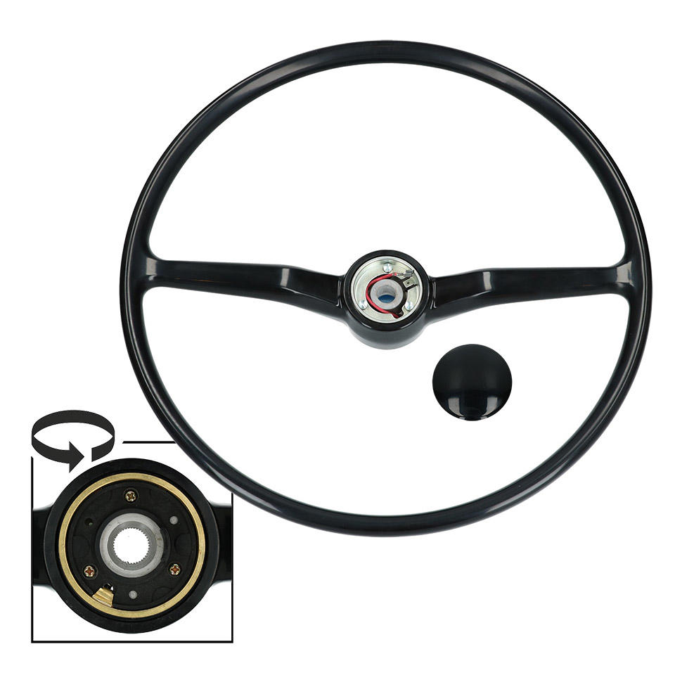 T2 Lenkrad, schwarz, 11/73- 07/79, Top