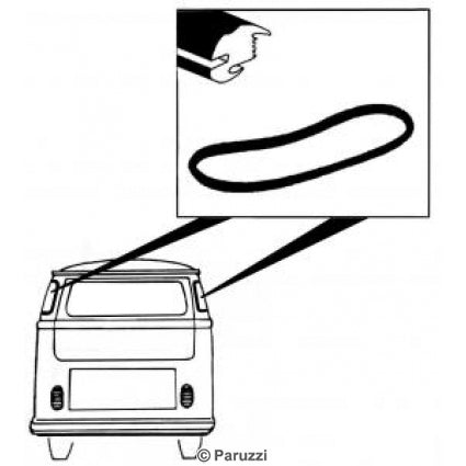 T1 Dichtung für Eckfenster, 10/52-07/63
