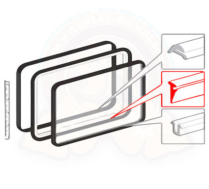 T1 Dichtung ausstellbare Seitenscheibe, außen, 10/52-07/67