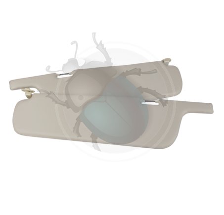 T3 Sonnenblenden, weiß, 05/79- 07/92, (Paar)