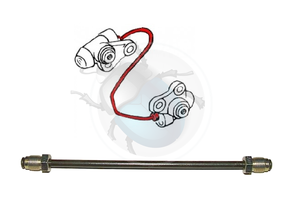 Bremsleitung zw. Radbremszylinder, vorne, 03/55- 07/70