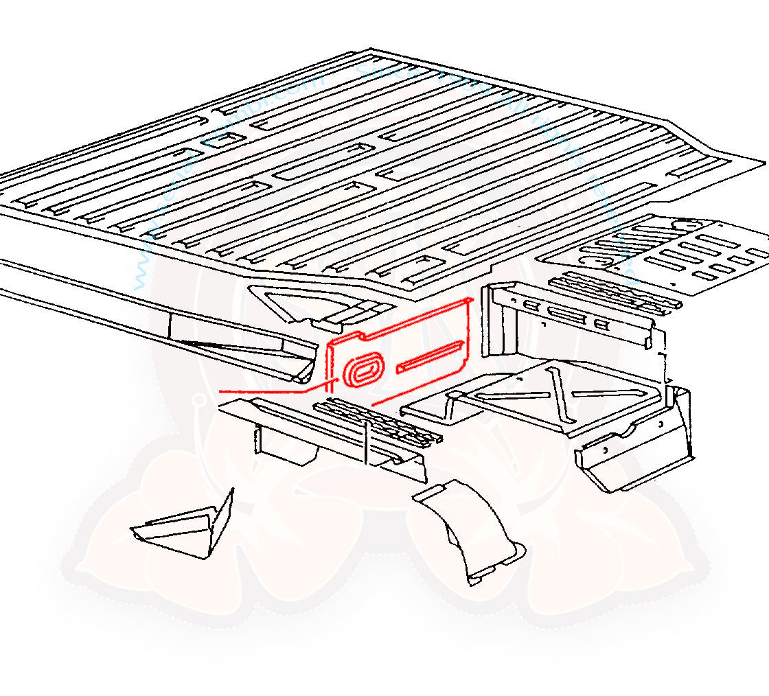 T3 Rückwandblech, Radkasten, vorne, rechts, 05/79- 07/92, Top