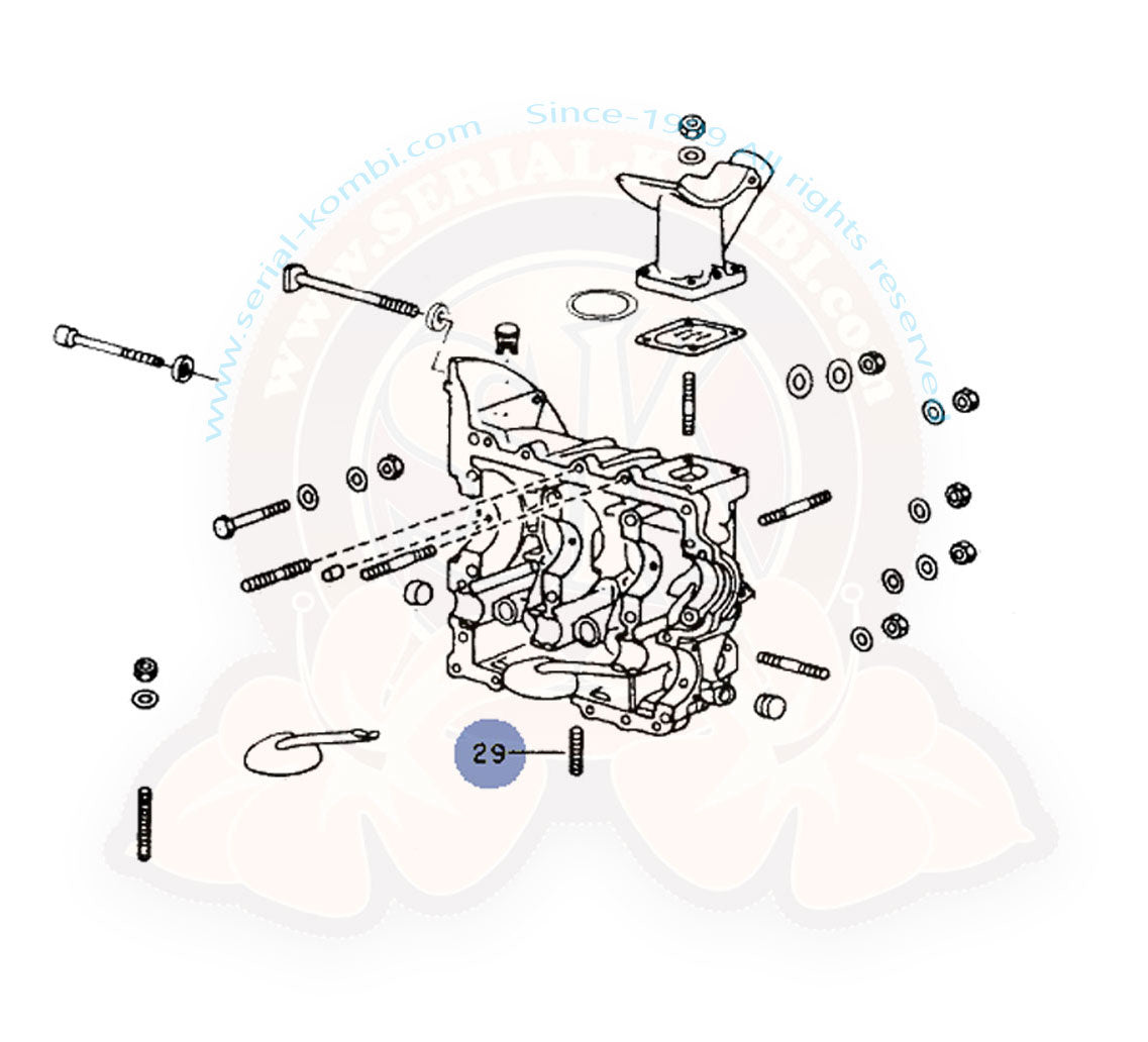 Bolzen für Ölablassdeckel, 1.2- 1.5L, M6/M8/21mm