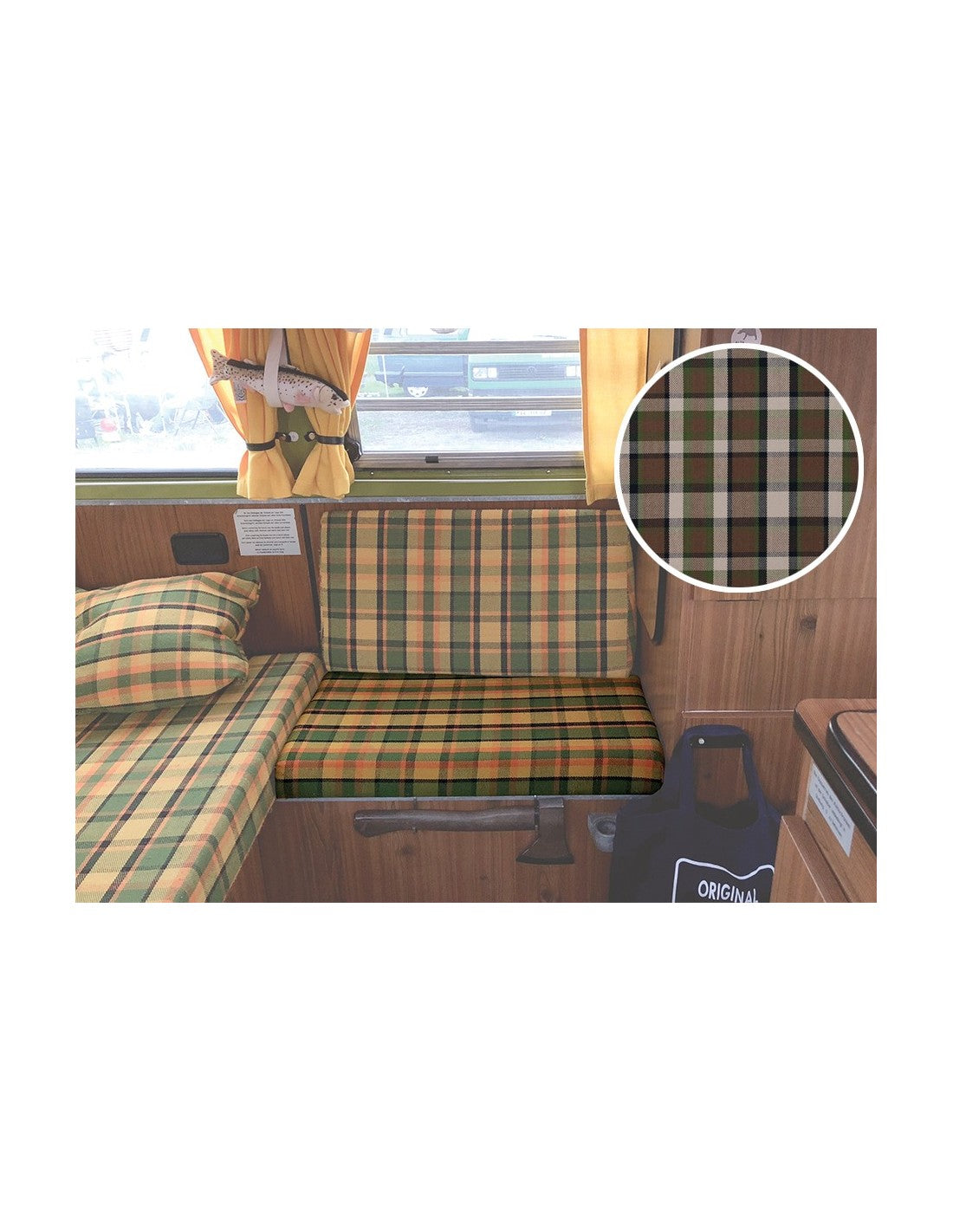 T2 Westfalia Helsinki, Bezug, seitlicher Sitz, braun/ beige