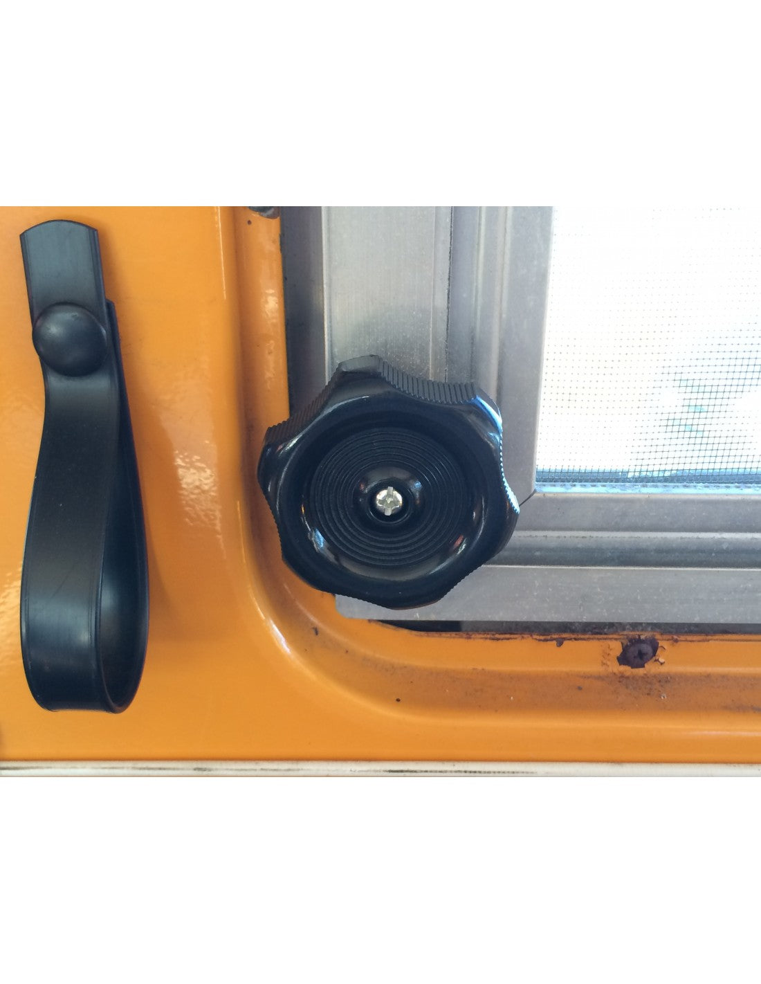 T2 Drehknopf Lamellenfenster, schwarz, 08/67- 07/79