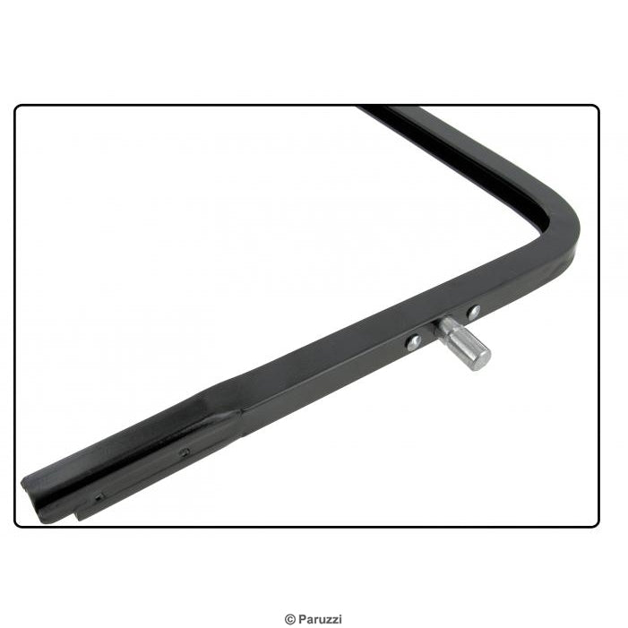 T2 Drehfensterrahmen, Fensterscheibe, schwarz, rechts