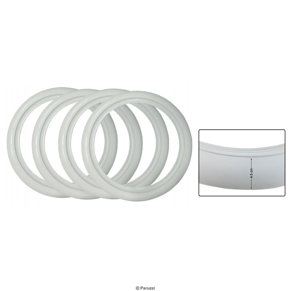 Weißwandring, 15 Zoll, 4,5cm, 4 Stück