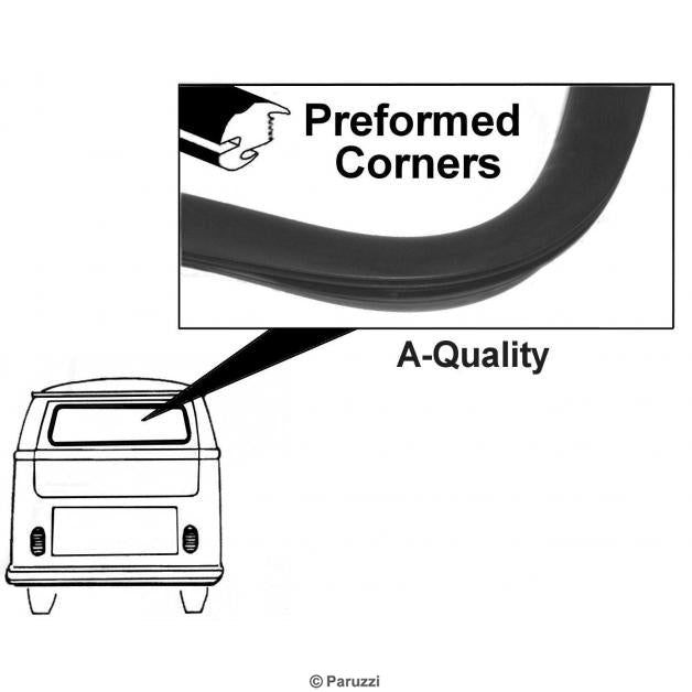T1 Dichtung Heckscheibe, 08/63-07/67, Top