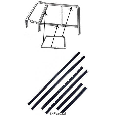 T1 Dichtung Schiebefenster, 6-tlg., -07/67