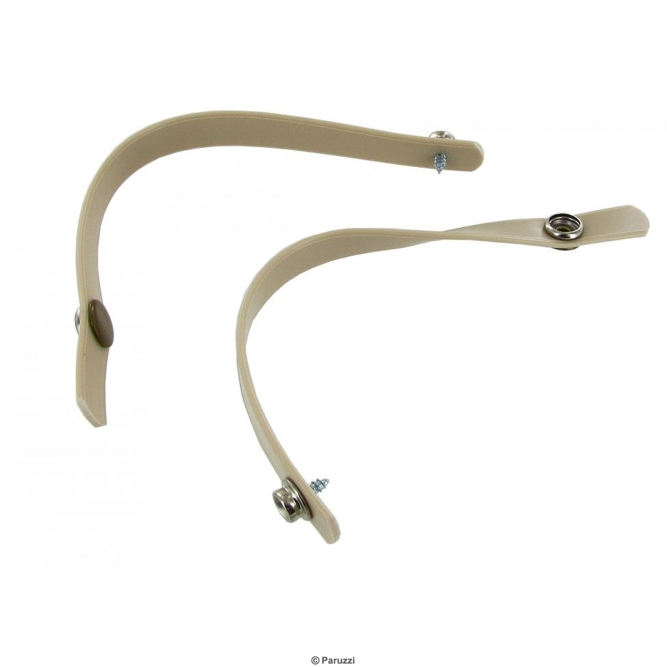 Vorhangschlaufe, grau/ beige, (Paar)