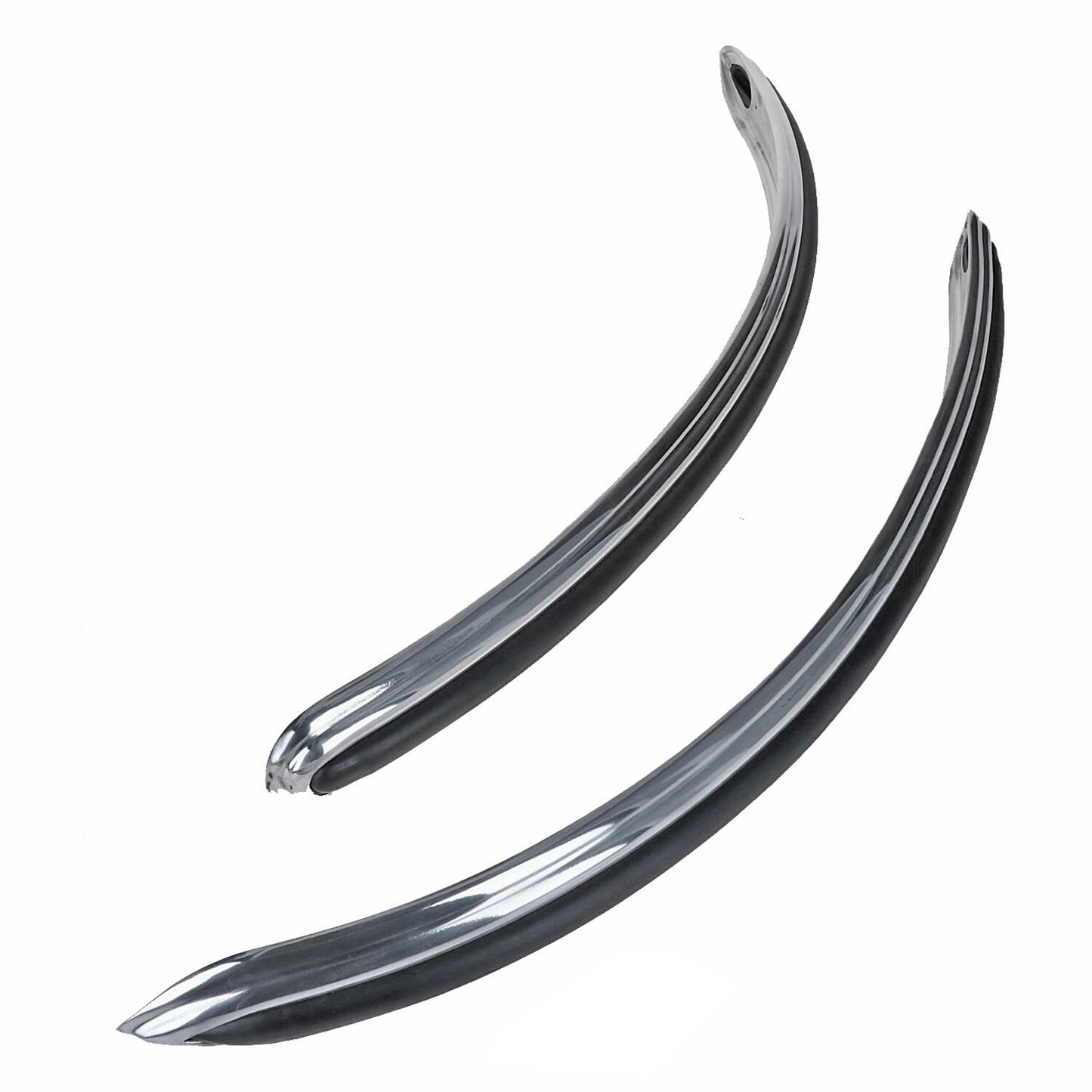 T1 Stoßstangen-Zierleiste, vorne, chrom, 09/58- 07/67, Euro, (Paar)