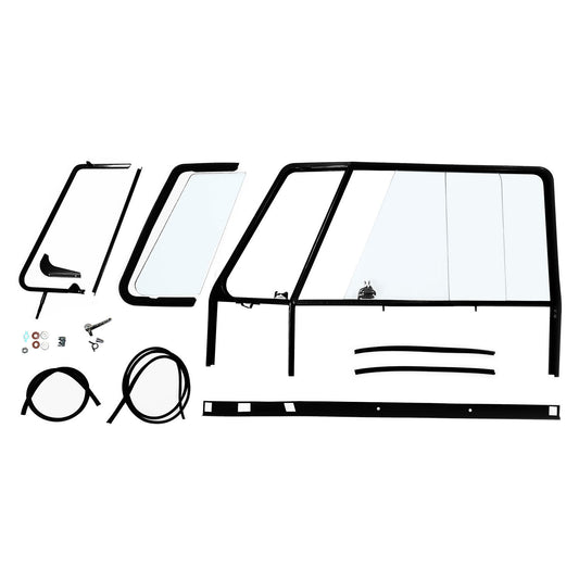 T1 Türfensterrahmen-Set komplett, links, 03/55- 07/67