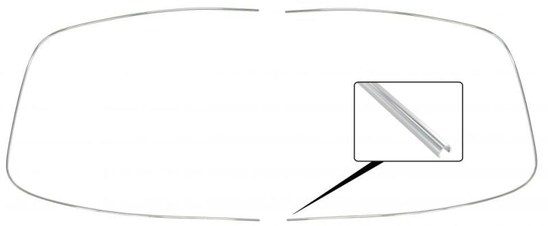 T2 Aluzierleiste, Frontscheibe, 08/67- 07/79, Top