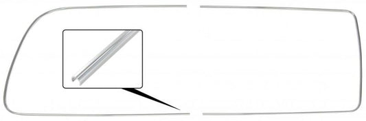 T2 Aluzierleiste, Seitenfenster, hinten rechts, 08/67- 07/79, Top