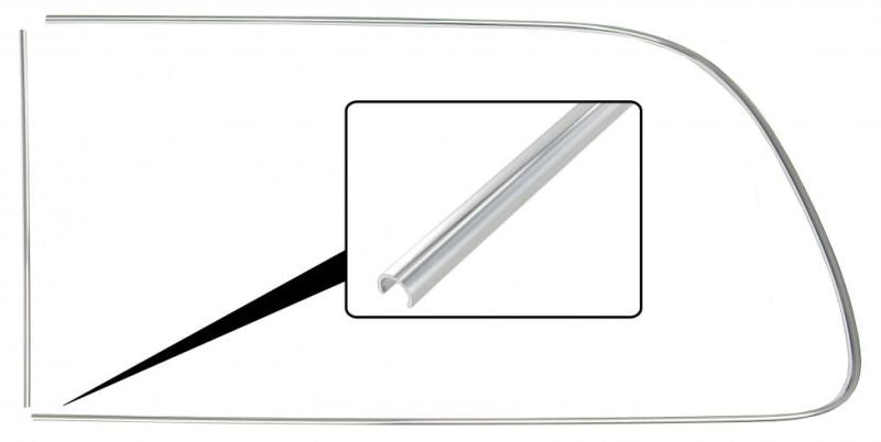 T2 Aluzierleiste, 3/4 Fenster, hinten links, 08/67- 07/79, Top