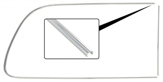 T2 Aluzierleiste, 3/4 Fenster, hinten rechts, 08/67- 07/79, Top