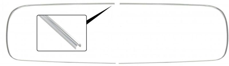 Aluzierleiste, Heckscheibe, 08/63- 07/79, Top