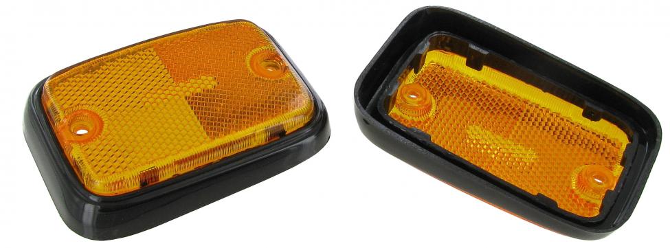 Begrenzungsleuchte, vorne, orange/ schwarz, 08/72- 07/79, (Paar)
