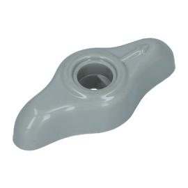 T1 Griff Luftverteilerklappe, silber, 03/55- 07/67