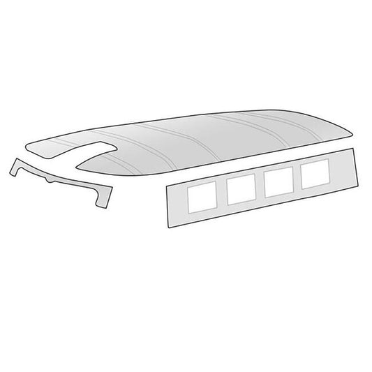 T1 Himmel, weiß, perforiert, 08/63- 07/67, Top