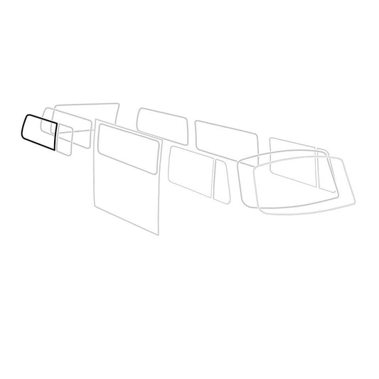 T2 Dichtung 3/4 Seitenscheibe, hinten, mit Nut für Aluzierleiste, Top