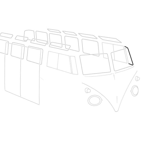 T1 Dichtung Drehfenster vorne, links, 01/53- 07/67