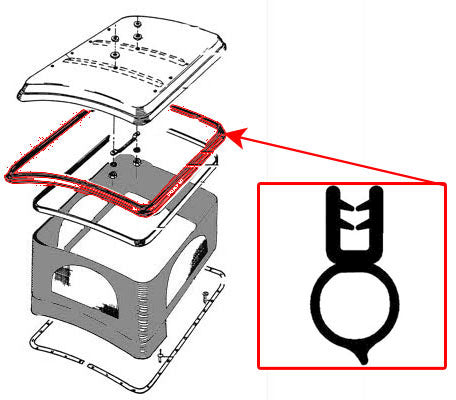 Motor Compartment Seal For VW T2 Bus & 411 412 K70 - NOS OEM German Quality