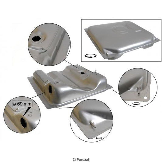 T3 Benzin/ Dieseltank, 60L, 05/79- 08/83, Top (68mm)